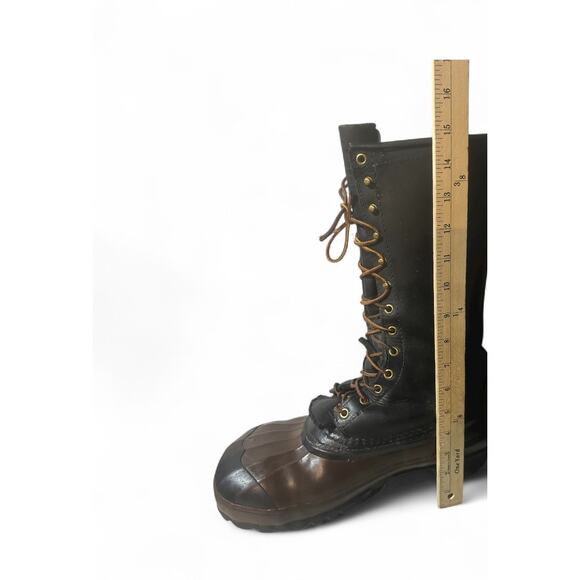 Hoffman Men's EH Rated Lineman Pac Steel Toe Boots Black Leather Sz 10 No Liners - Picture 8 of 8